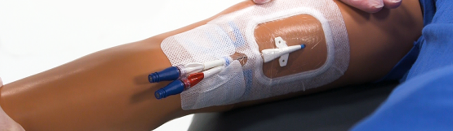 Central Venous Access Device (CVAD) in forearm