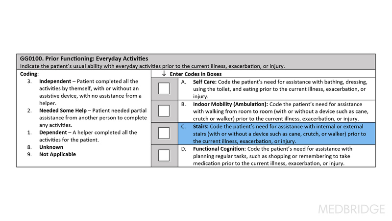 OASIS-E2: Section GG | Medbridge