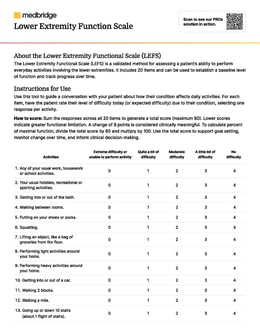 Lower Extremity Function Scale (LEFS) PDF