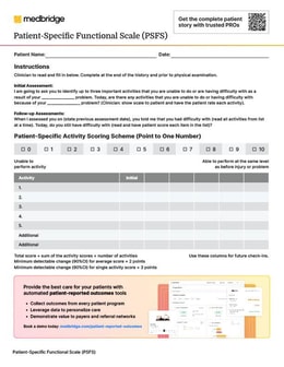 Patient-Specific Functional Scale PDF