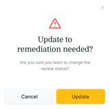 A medbridge pop-up warns about needed security updates in digital healthcare.