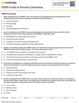 CRRN Study Guide and Practice Questions