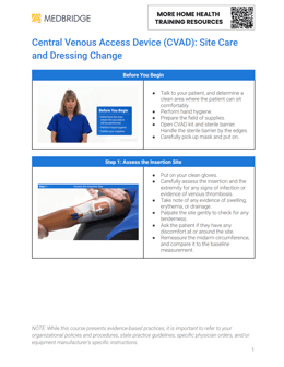Central Venous Access Device (CVAD) Dressing Change Step-by-Step | Medbridge Central Venous Access Device (CVAD) Dressing Change Step-by-Step | Medbridge