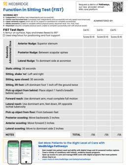 Function in Sitting Test PDF