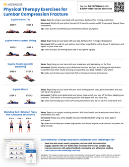 Lumbar Compression Fractures Physical Therapy Exercises PDF