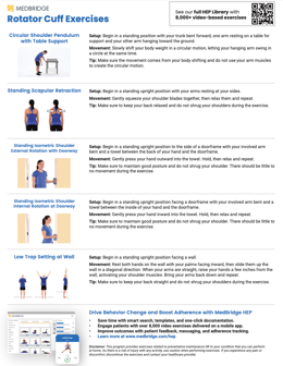 Physical Therapy Printable Rotator Cuff Exercises PDF