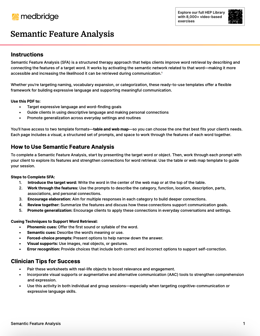 Semantic Feature Analysis PDF