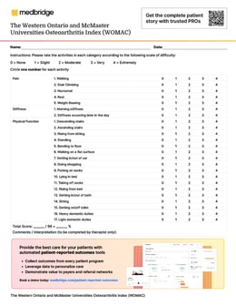 WOMAC Score PDF