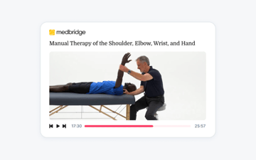 Screenshot of early Medbridge continuing education course.