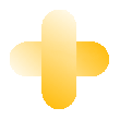 A rounded yellow and white plus sign with a gradient, representing medbridge.