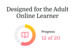 Medbridge progress: 12 of 20 for adult online learners.
