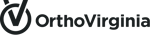 OrthoVirginia logo with a check mark in a circle, next to the company name in bold black text.