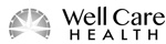 Well Care Health logo with a stylized half-circle and radiating lines next to the company name in bold and regular black text.