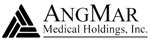 AngMar Medical Holdings, Inc. logo shows a geometric triangle on the left and the company name in black text on the right.