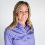 A woman with long blonde hair in a purple shirt as seen on medbridge.