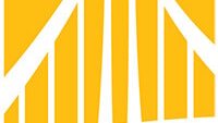 A white stylized bridge on an orange background represents Medbridge's link between digital healthcare and innovation.