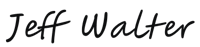 The name "Jeff Walter" is written in black cursive on a light background, suitable for healthcare or hybrid care medbridge content.
