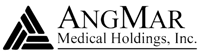 AngMar Medical Holdings, Inc. logo shows a geometric triangle on the left and the company name in black text on the right.