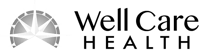 Well Care Health logo with a stylized half-circle and radiating lines next to the company name in bold and regular black text.