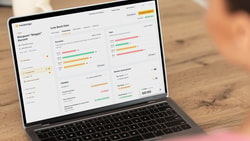 Clinician reviewing patient-reported outcomes data in the Medbridge platform to support MIPS quality reporting.