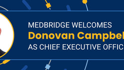 Donovan Campbell named CEO of MedBridge, with his photo on the left.
