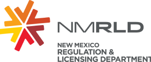 New Mexico Regulation & Licensing Department logo with a red-orange star and gray 'NMRLD' text.