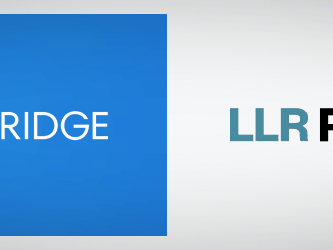 MedBridge and LLR Partners logos on a light gray background.