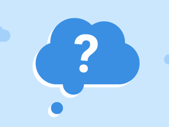 Thought bubble in blue with a white question mark, set against a light blue Medbridge-themed background.