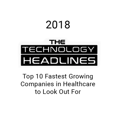 Logo for "The Technology Headlines" honoring medbridge as a 2018 top 10 fastest-growing real estate technology provider.