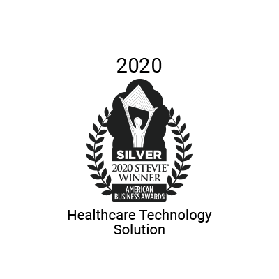 Logo for the 2020 Silver Stevie Award in the American Business Awards won by medbridge.
