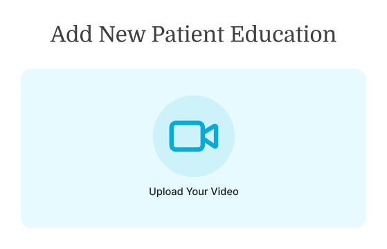 Medbridge page with a video camera icon and 'Upload Your Video' text.