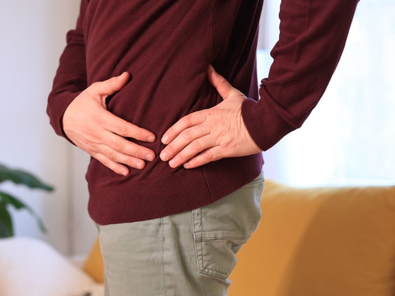 holding hip - womac score