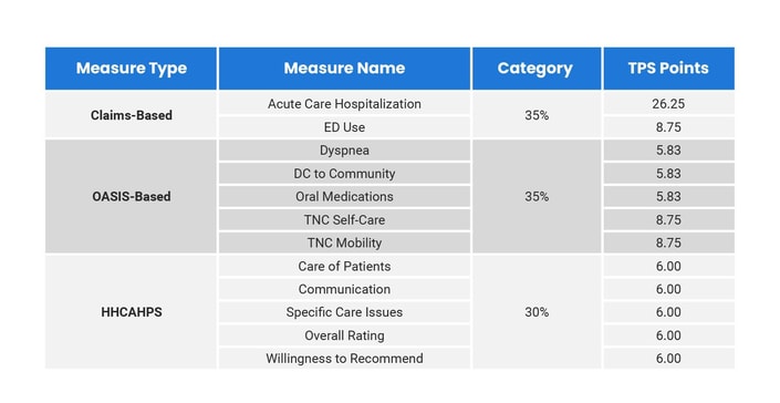 A table lists healthcare measures, categories, and TPS points in the digital healthcare landscape for medbridge.