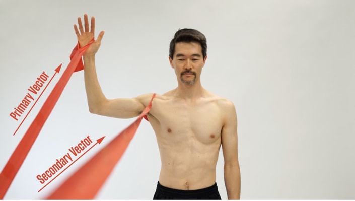 A shirtless man with red ribbons in his hand symbolizes digital healthcare pathways for medbridge.